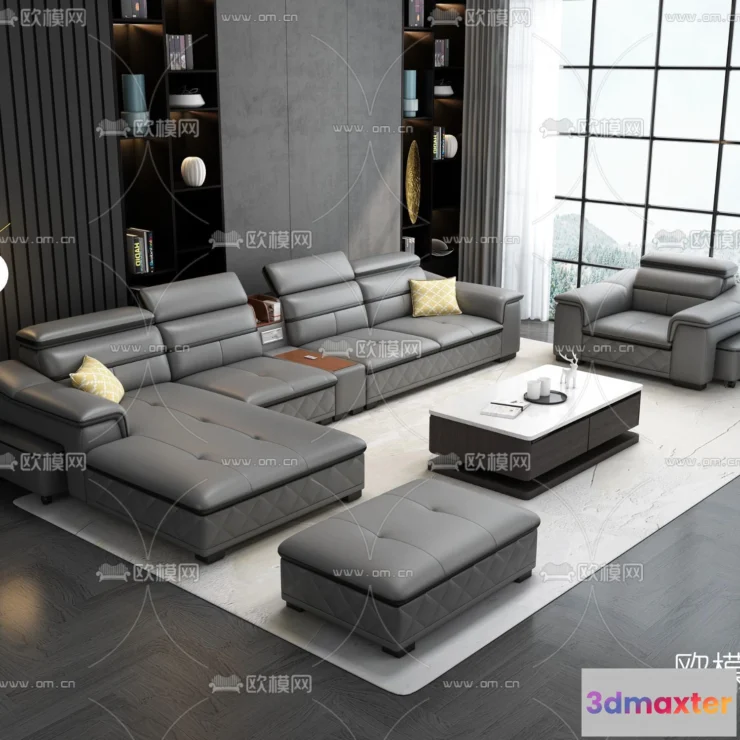 1535846 - FURNITURE - SOFA - 3D Model For Interior Design - 11093 3D Max