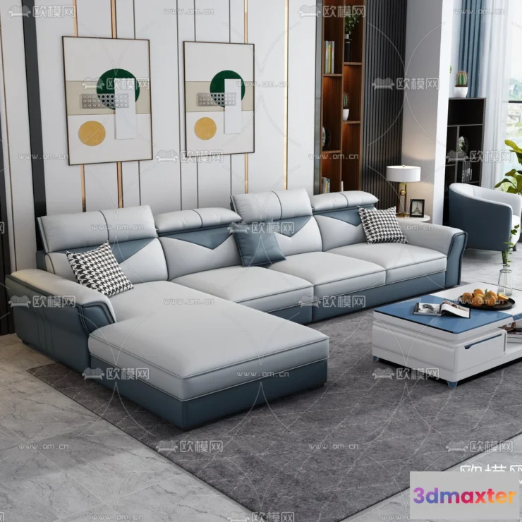1535854 - FURNITURE - SOFA - 3D Model For Interior Design - 11097 3D Max
