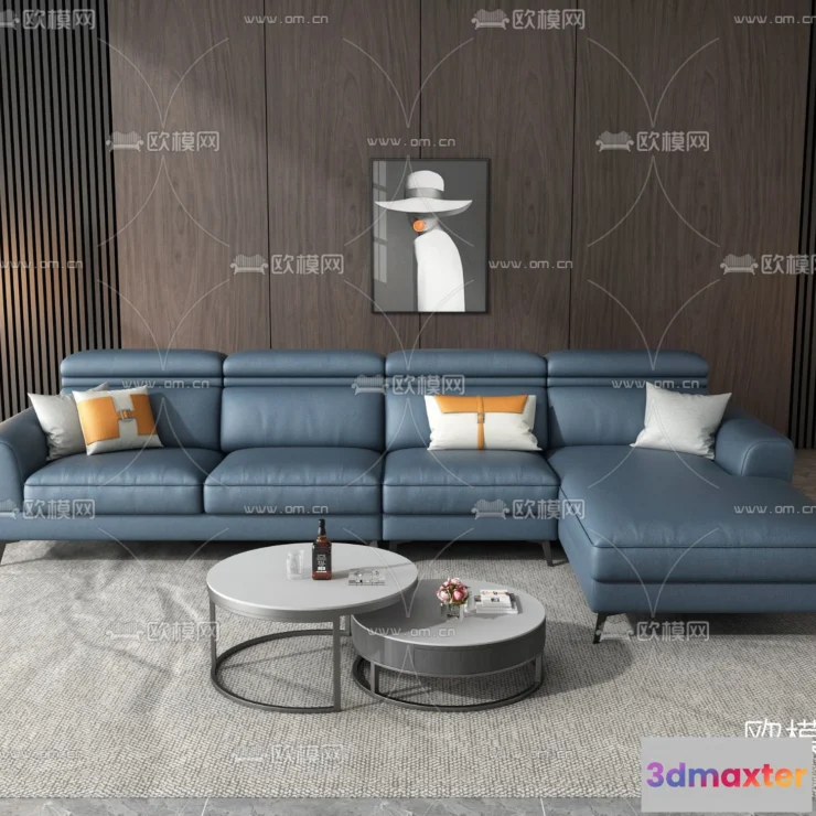1535858 - FURNITURE - SOFA - 3D Model For Interior Design - 11099 3D Max