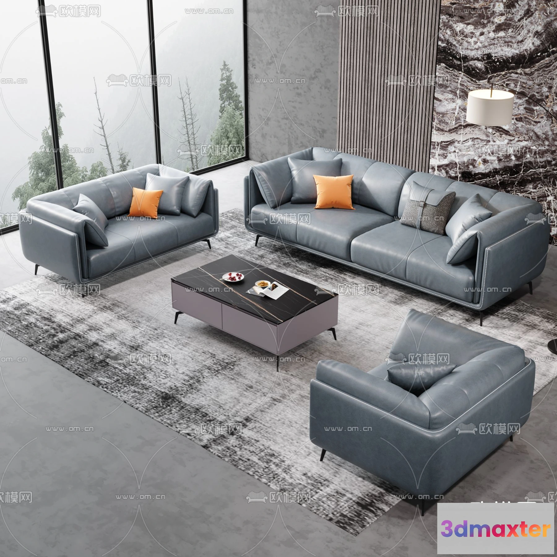 1535868 - FURNITURE - SOFA - 3D Model For Interior Design - 11104 3D Max