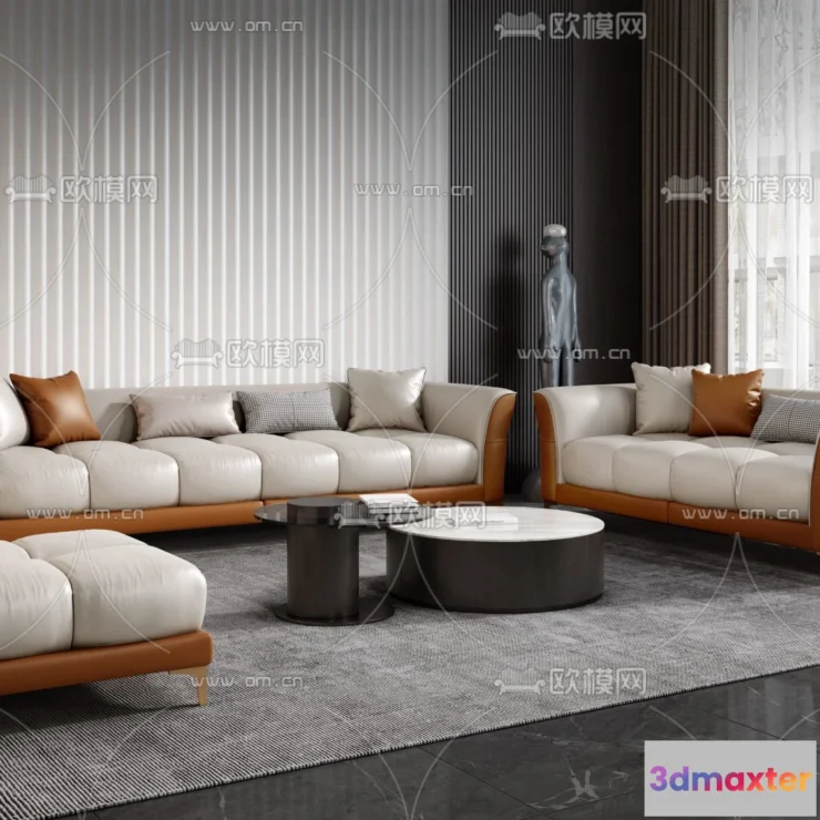 1535870 - FURNITURE - SOFA - 3D Model For Interior Design - 11105 3D Max