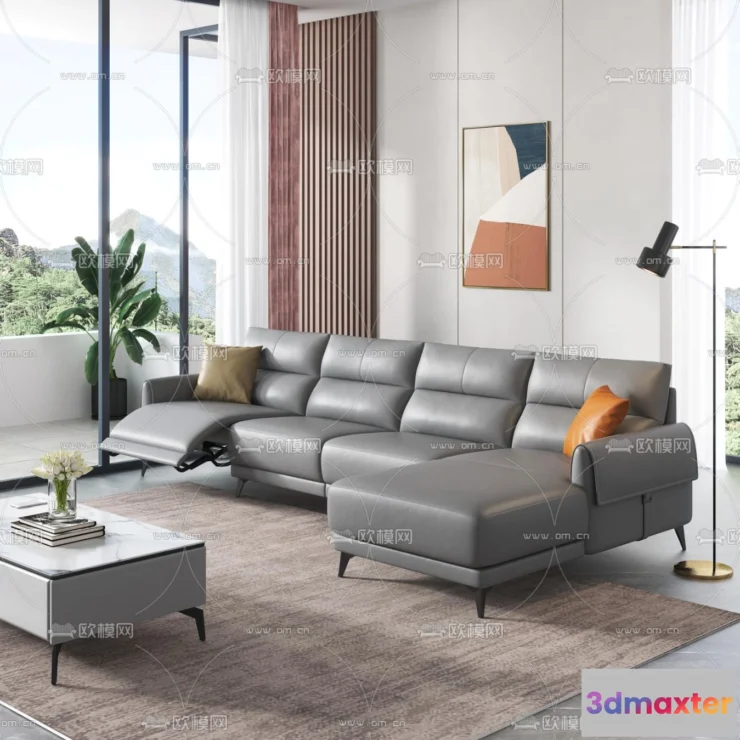 1535878 - FURNITURE - SOFA - 3D Model For Interior Design - 11109 3D Max