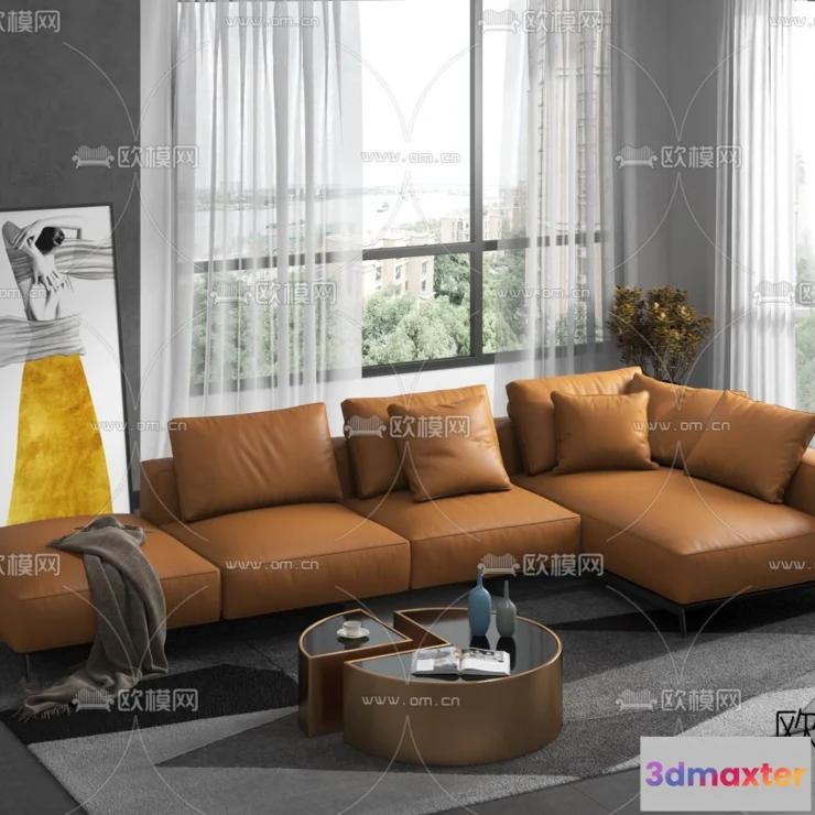 1535898 - FURNITURE - SOFA - 3D Model For Interior Design - 11119 3D Max