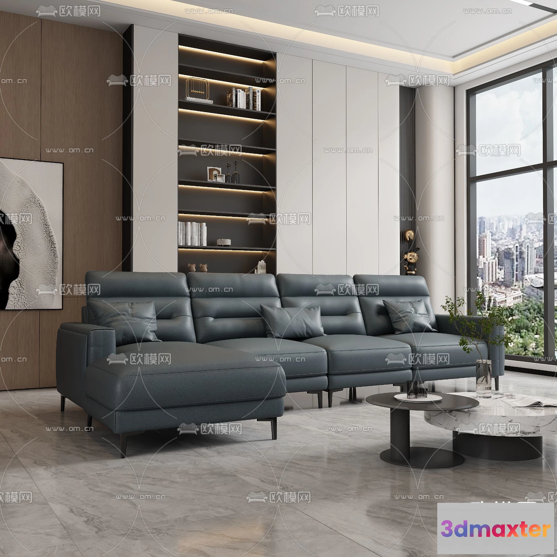 1535926 - FURNITURE - SOFA - 3D Model For Interior Design - 11133 3D Max