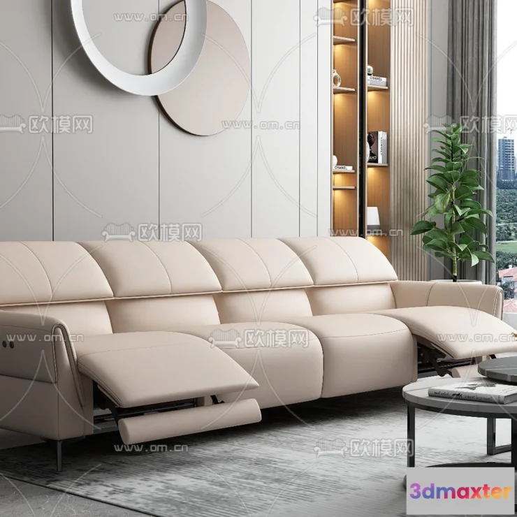 1535932 - FURNITURE - SOFA - 3D Model For Interior Design - 11136 3D Max