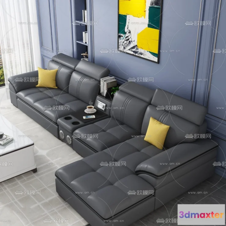 1535946 - FURNITURE - SOFA - 3D Model For Interior Design - 11143 3D Max