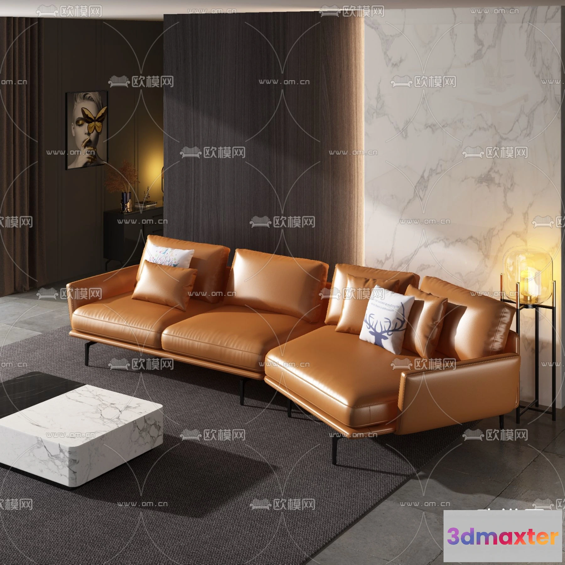 1535948 - FURNITURE - SOFA - 3D Model For Interior Design - 11144 3D Max