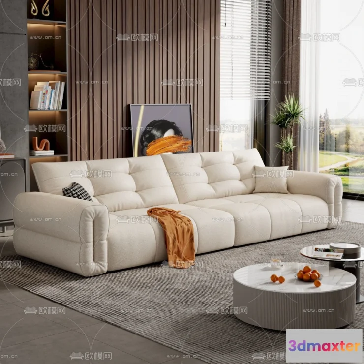 1535956 - FURNITURE - SOFA - 3D Model For Interior Design - 11148 3D Max