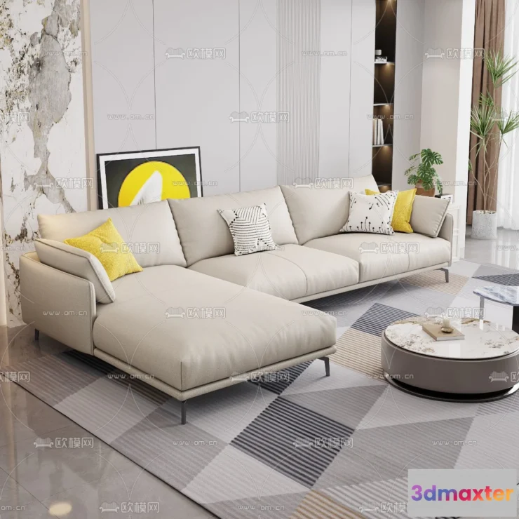 1535968 - FURNITURE - SOFA - 3D Model For Interior Design - 11154 3D Max