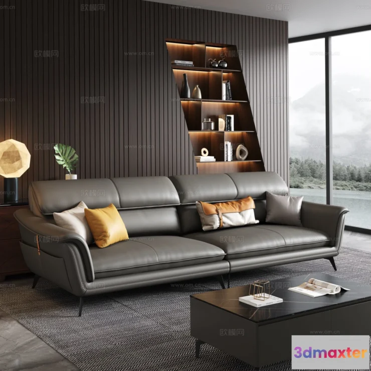 1535988 - FURNITURE - SOFA - 3D Model For Interior Design - 11164 3D Max