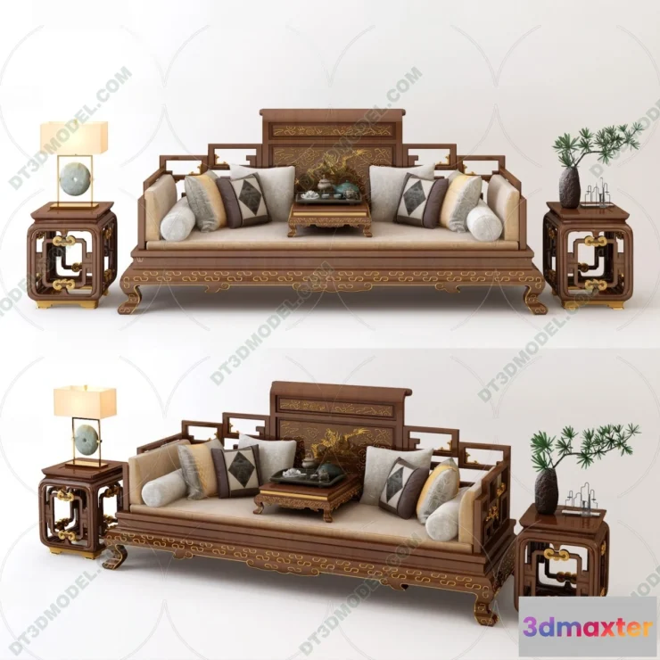 1535996 - FURNITURE - SOFA - 3D Model For Interior Design - 11168 3D Max