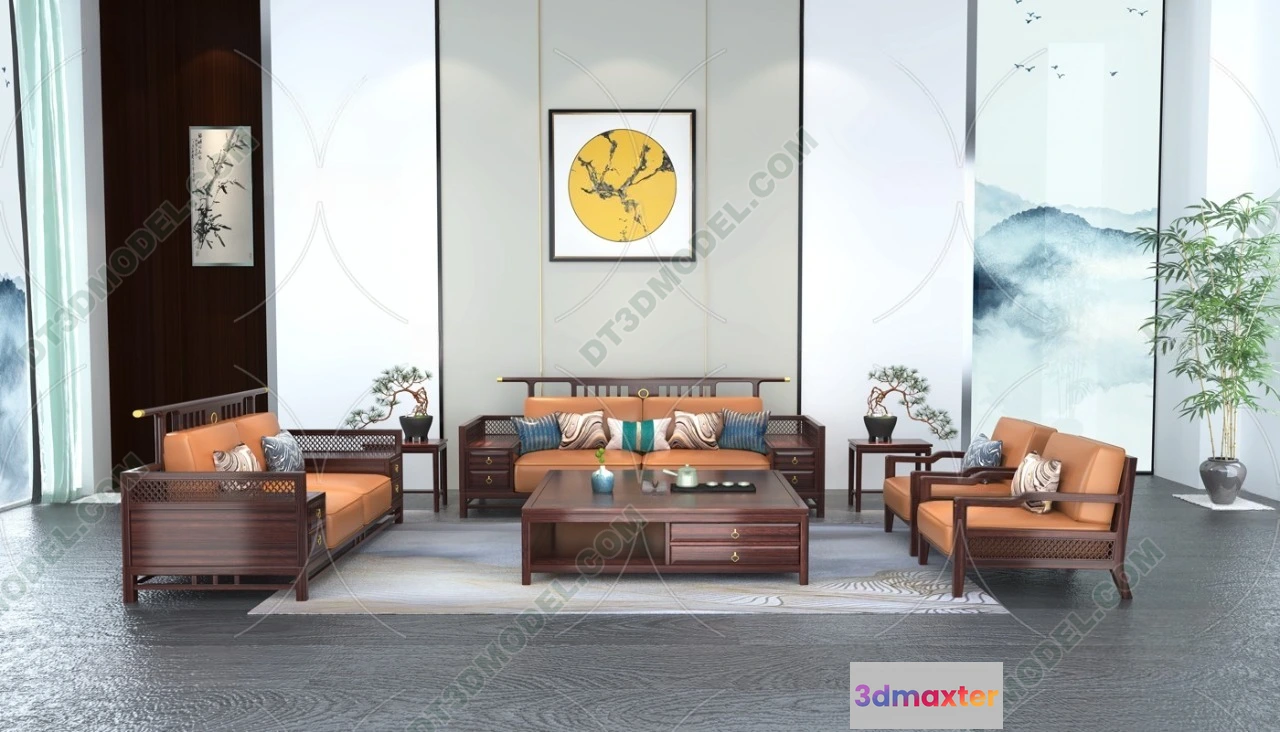 1536004 - FURNITURE - SOFA - 3D Model For Interior Design - 11172 3D Max