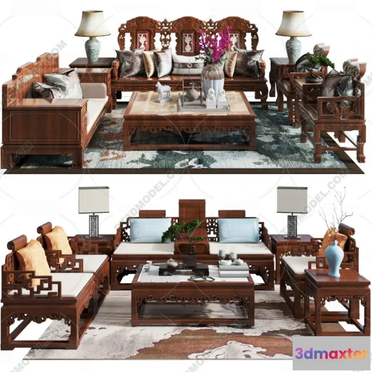 1536012 - FURNITURE - SOFA - 3D Model For Interior Design - 11176 3D Max