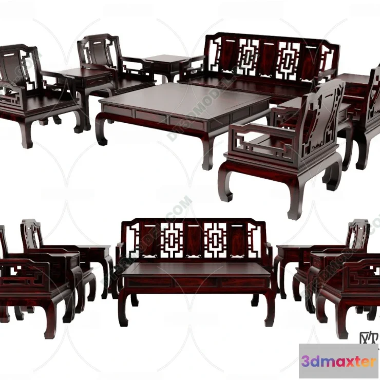 1536022 - FURNITURE - SOFA - 3D Model For Interior Design - 11181 3D Max