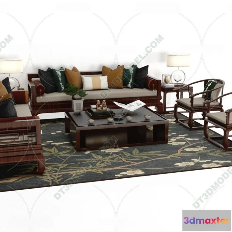 1536032 - FURNITURE - SOFA - 3D Model For Interior Design - 11186 3D Max