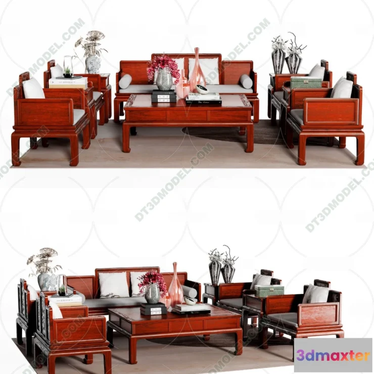 1536042 - FURNITURE - SOFA - 3D Model For Interior Design - 11191 3D Max