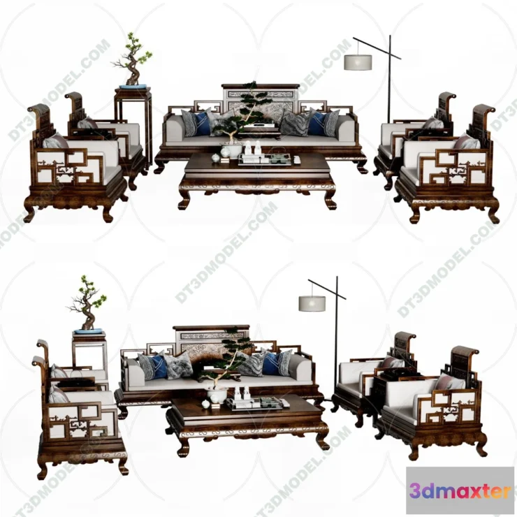 1536046 - FURNITURE - SOFA - 3D Model For Interior Design - 11193 3D Max