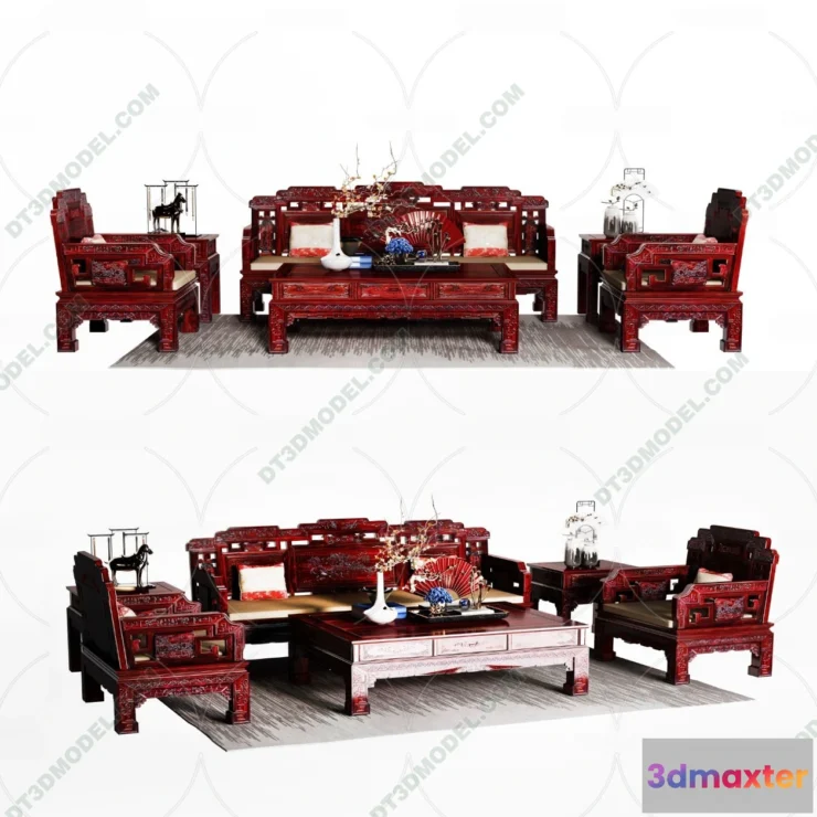 1536048 - FURNITURE - SOFA - 3D Model For Interior Design - 11194 3D Max