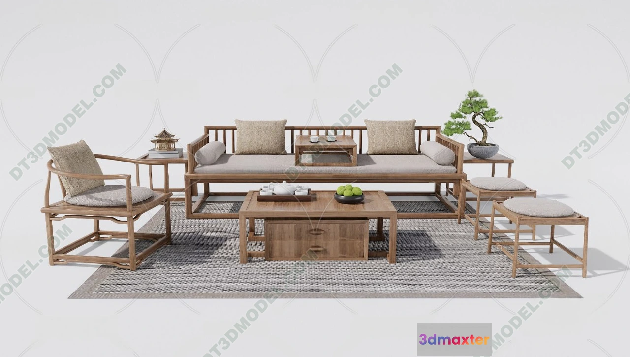 1536054 - FURNITURE - SOFA - 3D Model For Interior Design - 11197 3D Max