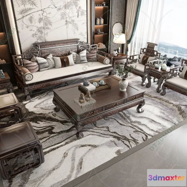 1536062 - FURNITURE - SOFA - 3D Model For Interior Design - 11201 3D Max