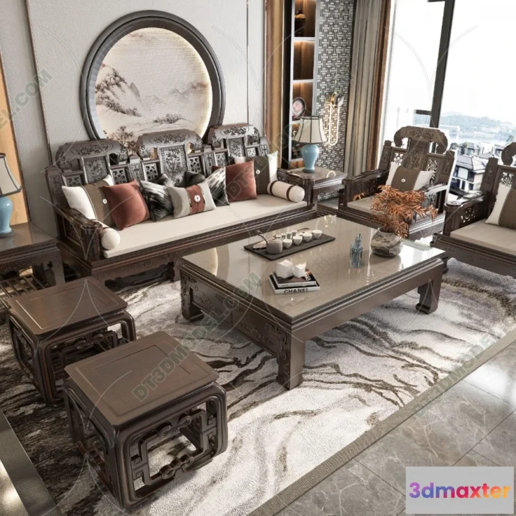 1536066 - FURNITURE - SOFA - 3D Model For Interior Design - 11203 3D Max