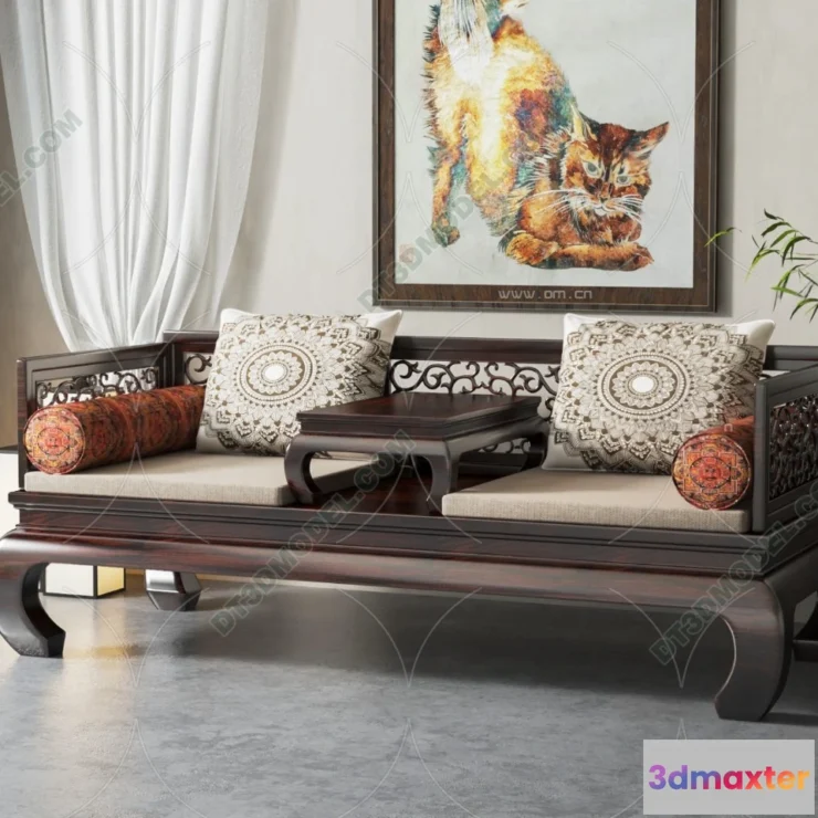 1536068 - FURNITURE - SOFA - 3D Model For Interior Design - 11204 3D Max