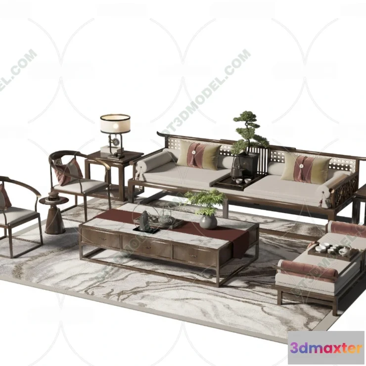 1536074 - FURNITURE - SOFA - 3D Model For Interior Design - 11207 3D Max