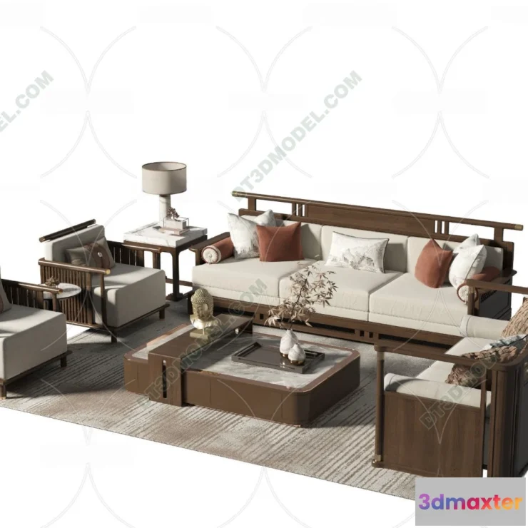 1536076 - FURNITURE - SOFA - 3D Model For Interior Design - 11208 3D Max