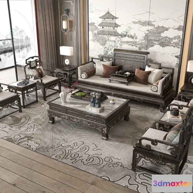 1536082 - FURNITURE - SOFA - 3D Model For Interior Design - 11211 3D Max