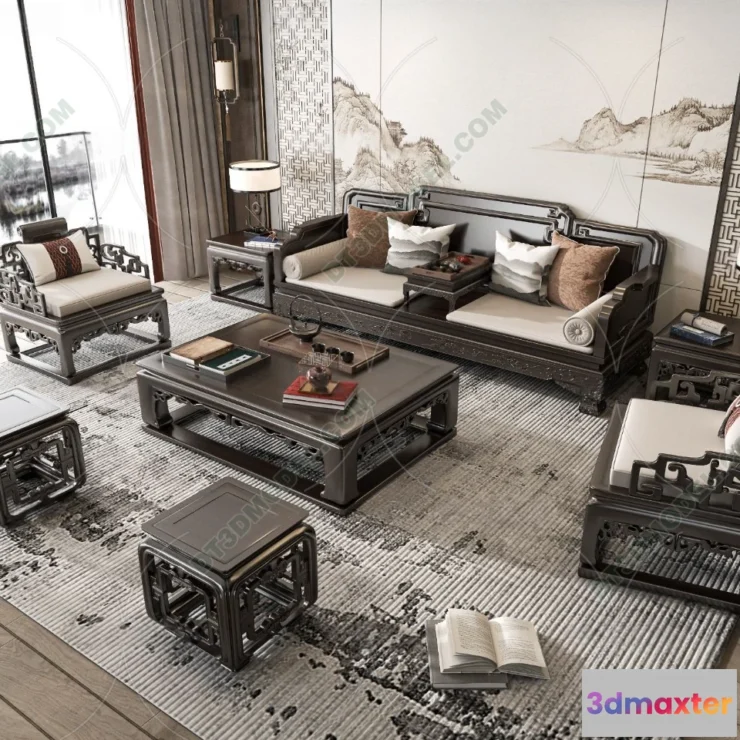 1536084 - FURNITURE - SOFA - 3D Model For Interior Design - 11212 3D Max