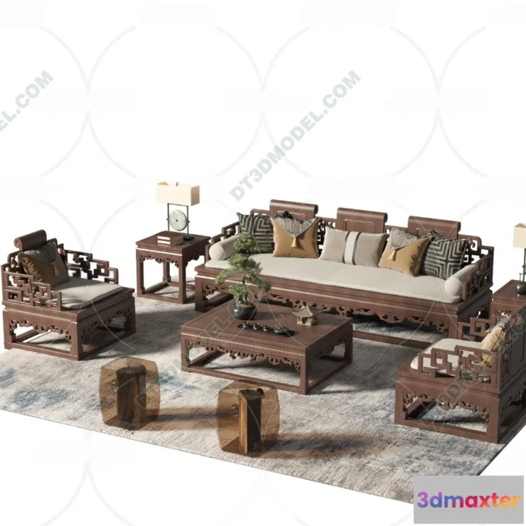 1536094 - FURNITURE - SOFA - 3D Model For Interior Design - 11217 3D Max