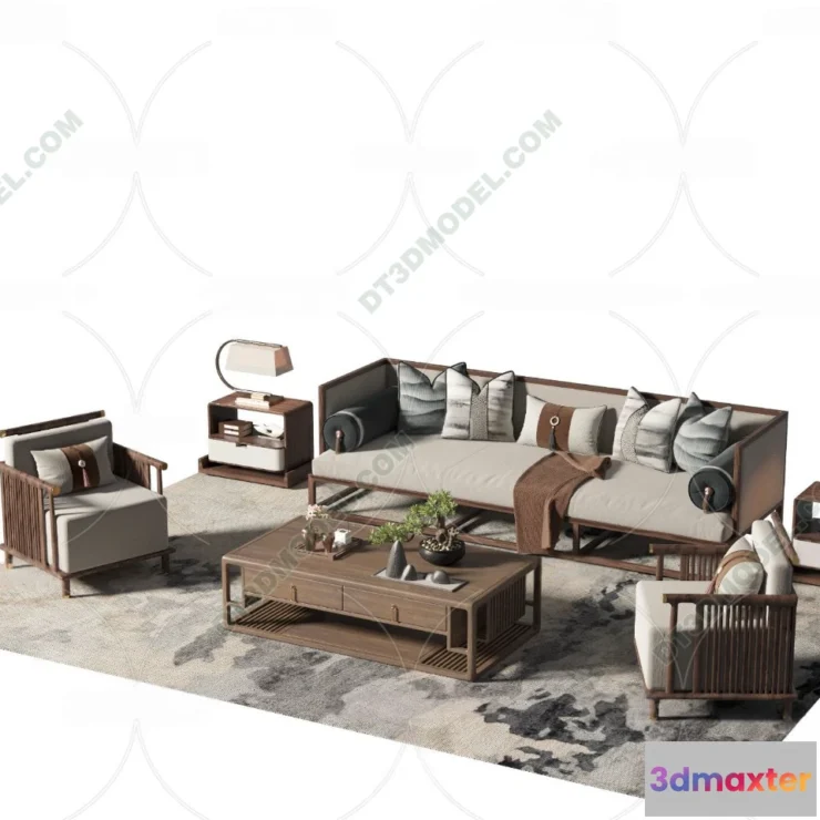 1536100 - FURNITURE - SOFA - 3D Model For Interior Design - 11220 3D Max