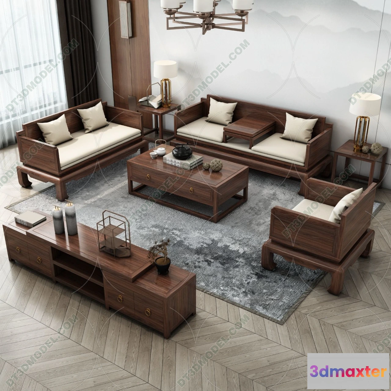 1536102 - FURNITURE - SOFA - 3D Model For Interior Design - 11221 3D Max