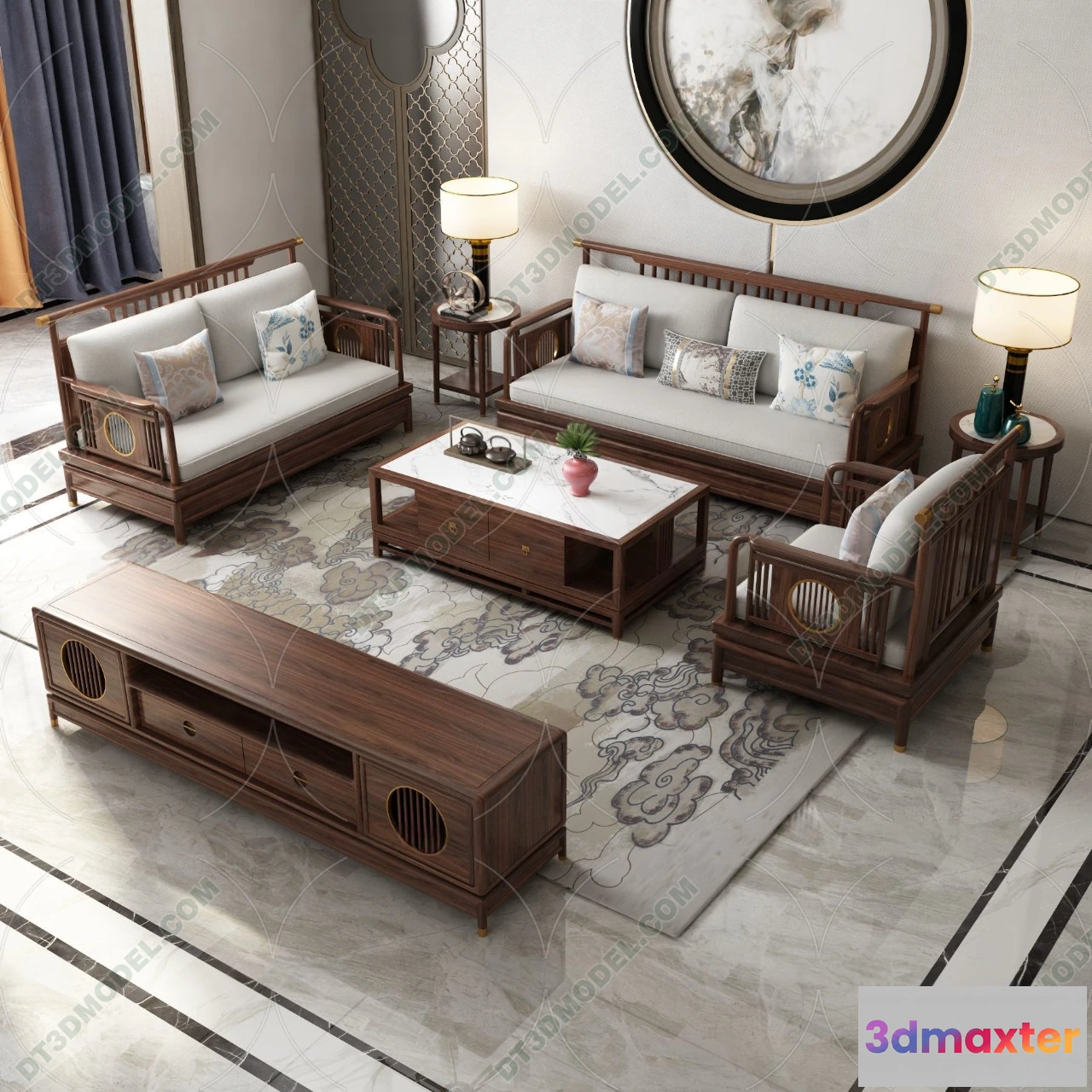 1536104 - FURNITURE - SOFA - 3D Model For Interior Design - 11222 3D Max
