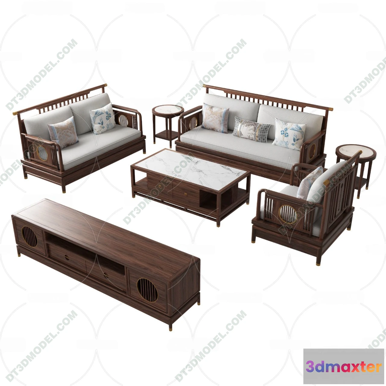 1536106 - FURNITURE - SOFA - 3D Model For Interior Design - 11223 3D Max