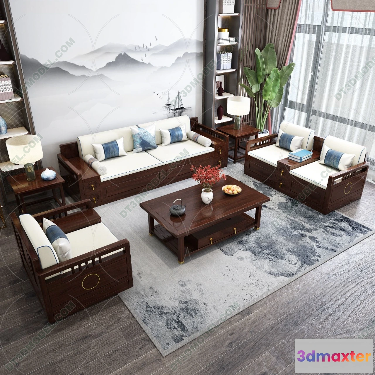 1536124 - FURNITURE - SOFA - 3D Model For Interior Design - 11232 3D Max