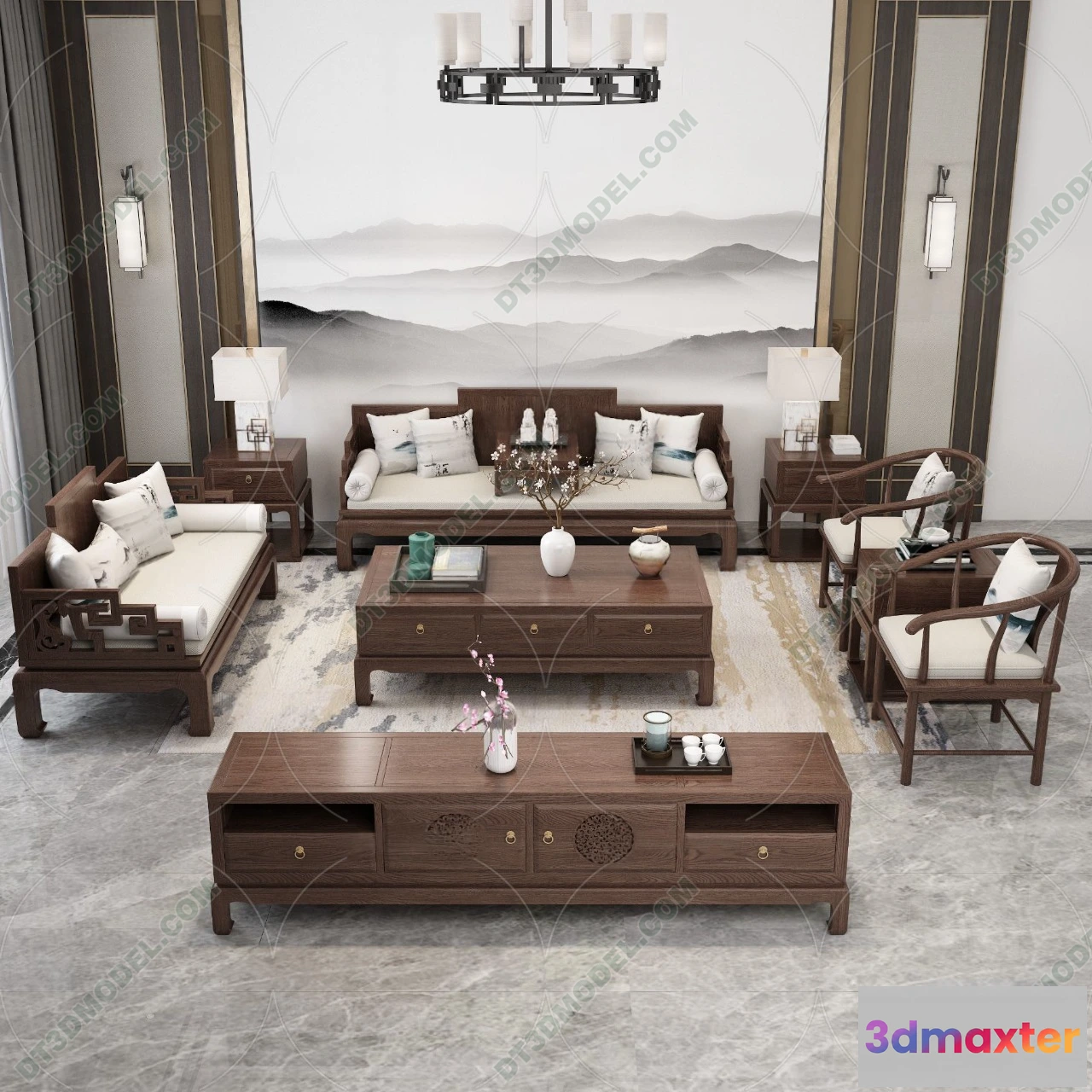 1536126 - FURNITURE - SOFA - 3D Model For Interior Design - 11233 3D Max