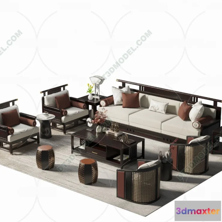 1536132 - FURNITURE - SOFA - 3D Model For Interior Design - 11236 3D Max