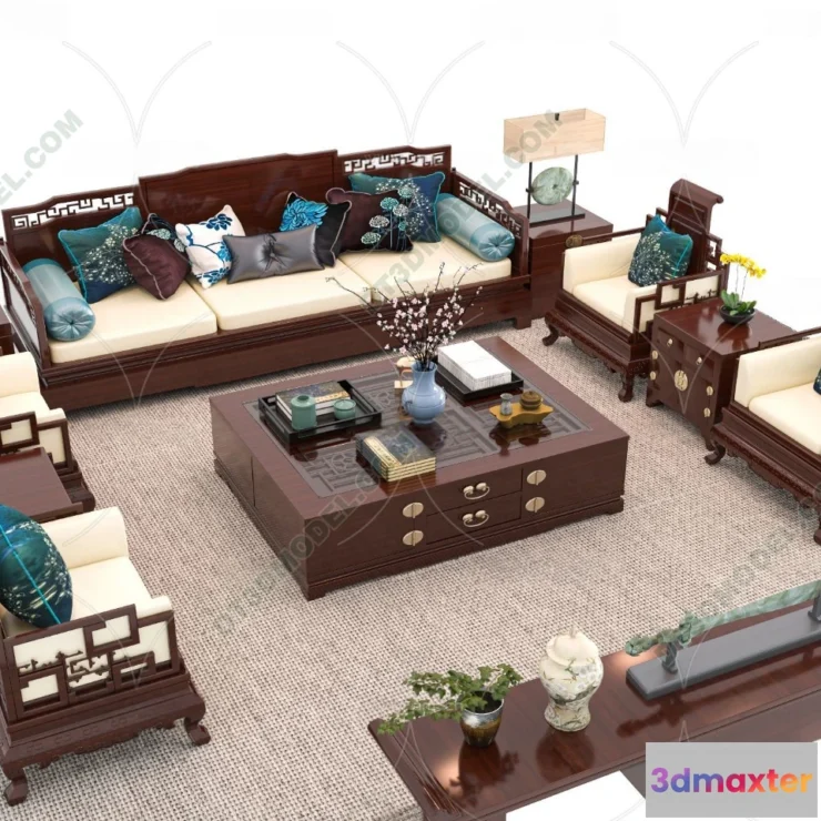 1536152 - FURNITURE - SOFA - 3D Model For Interior Design - 11246 3D Max