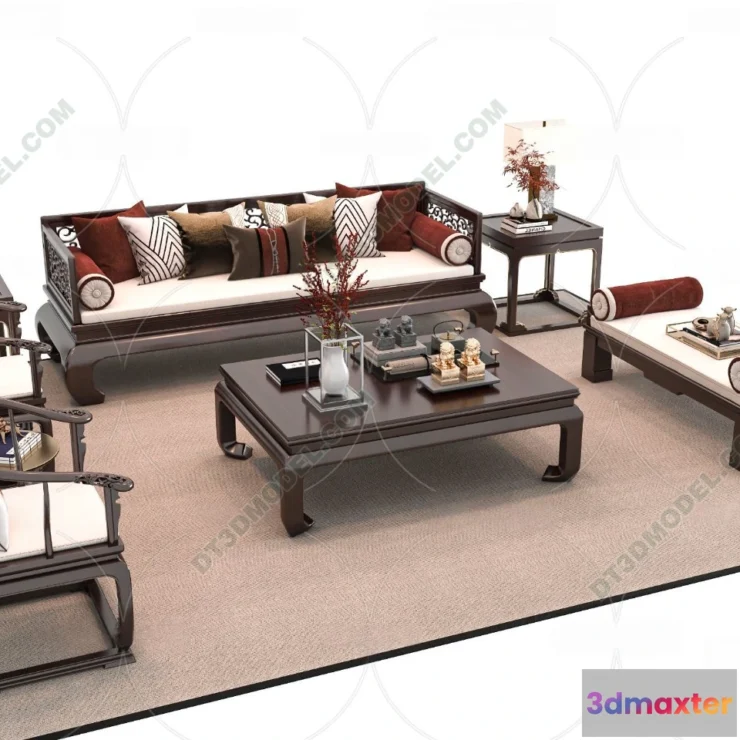 1536156 - FURNITURE - SOFA - 3D Model For Interior Design - 11248 3D Max