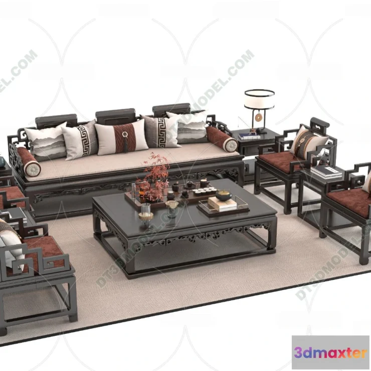 1536158 - FURNITURE - SOFA - 3D Model For Interior Design - 11249 3D Max