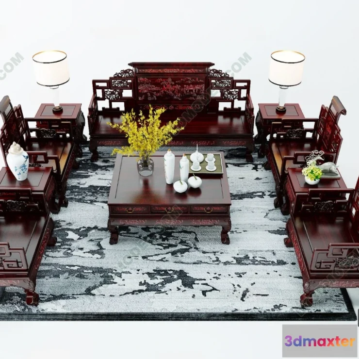 1536184 - FURNITURE - SOFA - 3D Model For Interior Design - 11262 3D Max