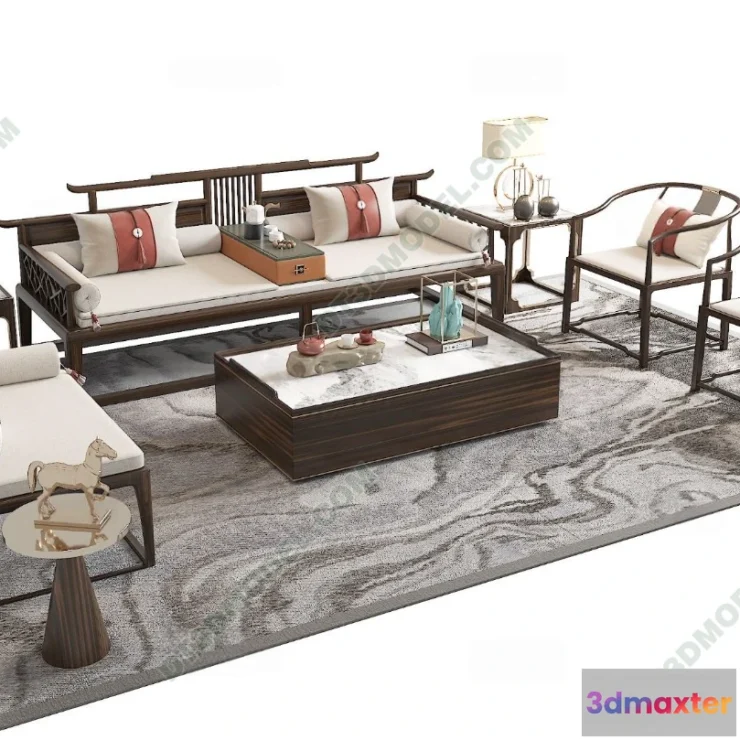 1536186 - FURNITURE - SOFA - 3D Model For Interior Design - 11263 3D Max