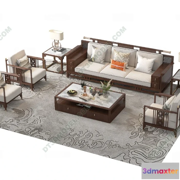 1536188 - FURNITURE - SOFA - 3D Model For Interior Design - 11264 3D Max