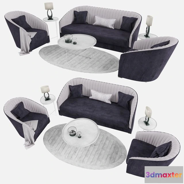 1537894 - Lucilla Armchair and Sofa 3D Max