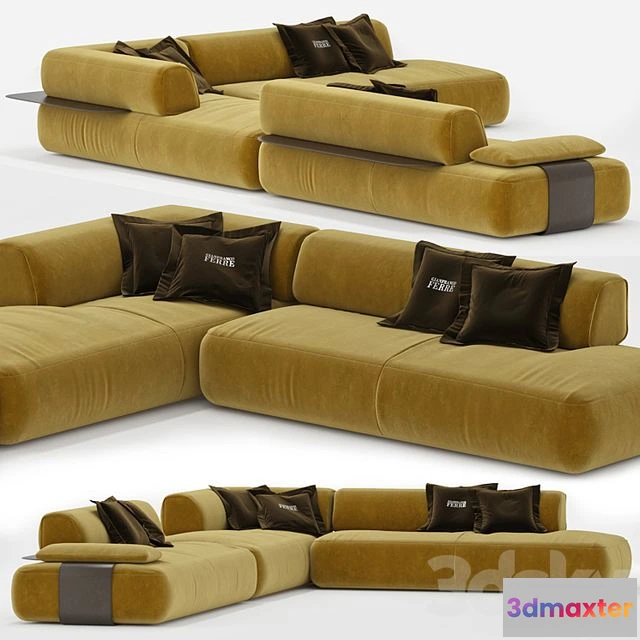 1538124 - Modular sofas Seattle Gianfranco Ferre 3D Max