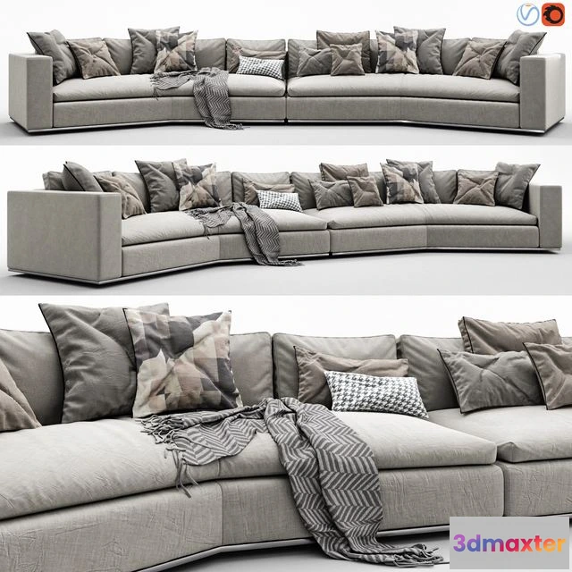 1538322 - Minotti Hamilton Arrangement 13 3D Max