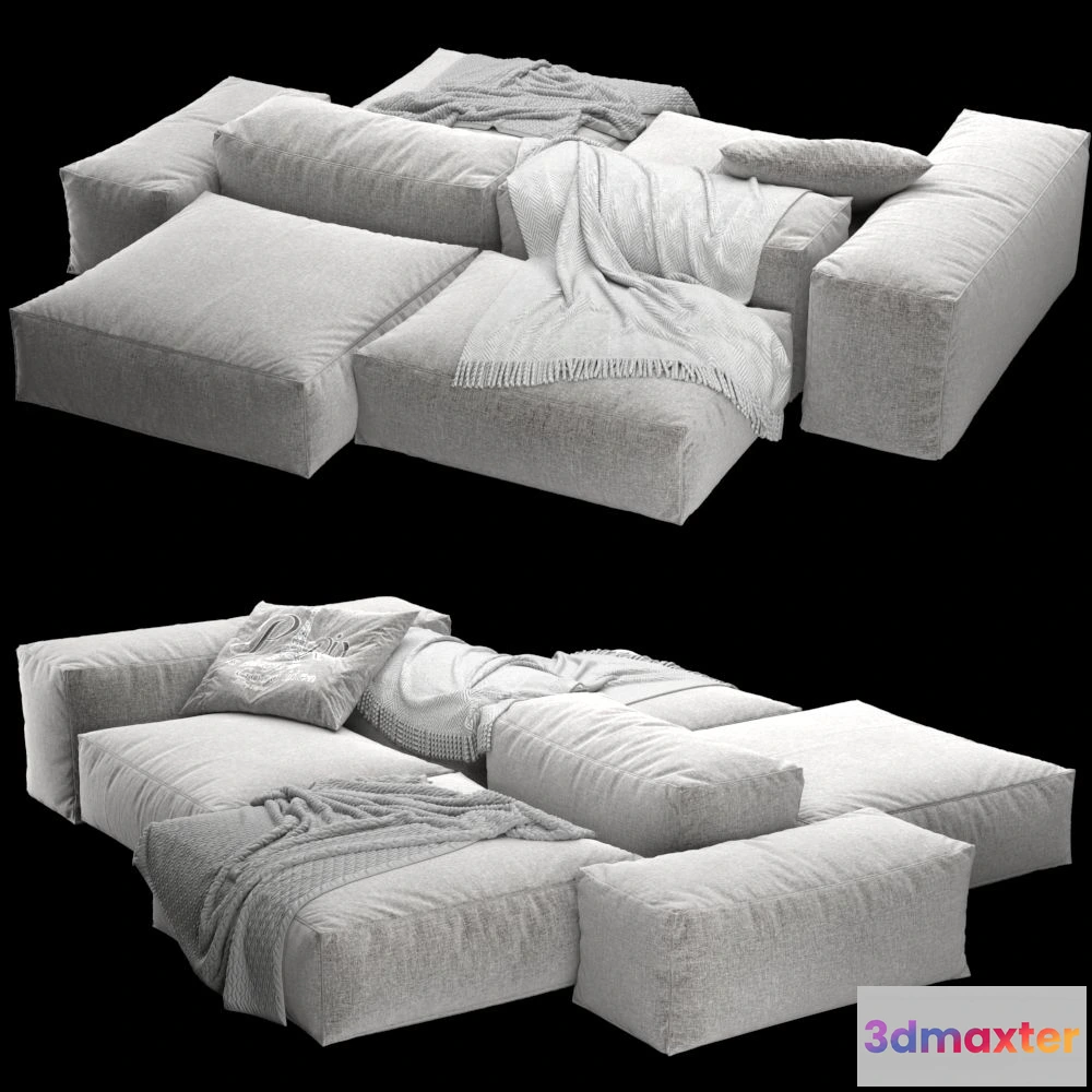 1539140 - Extrasoft sofa from Living Divani 1 3D Max