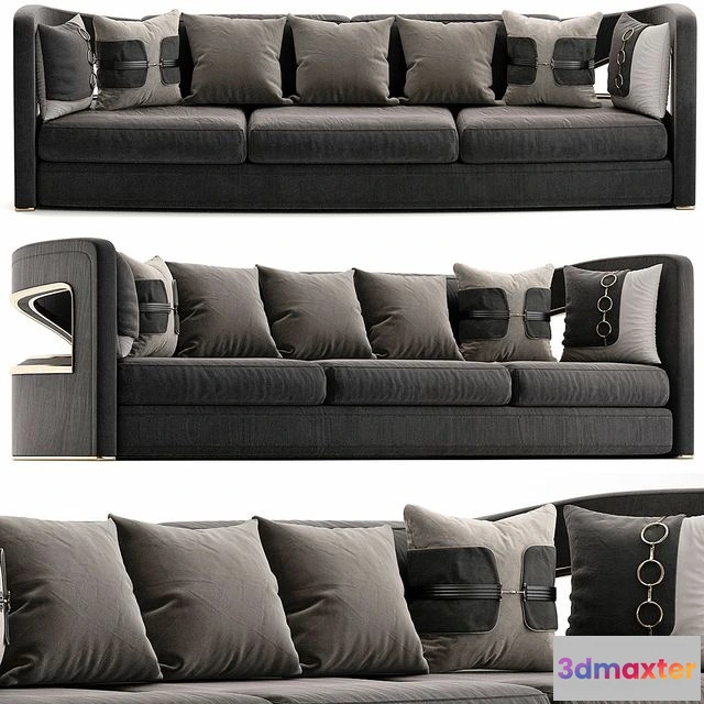 1539243 - Jonathan Adler Bacharach Sofa 3D Max