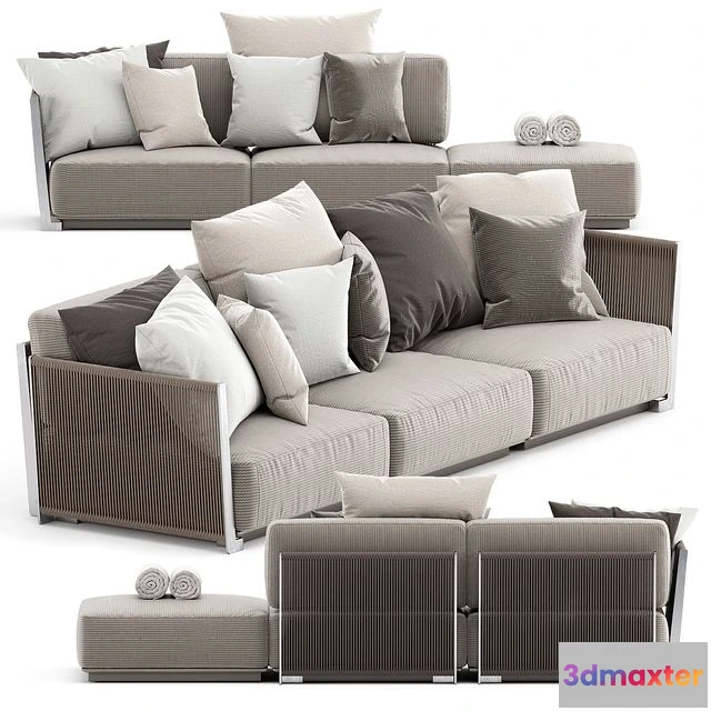 1539461 - VULCANO OUTDOOR SOFA by FLEXFORM 3D Max